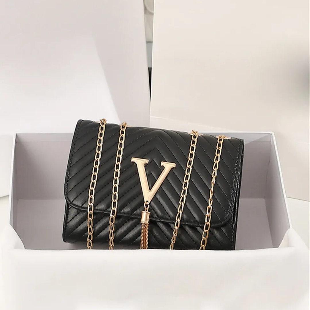 Damen-Handtasche, elegantes Design, mit Stickereien, hochwertiger Stoff-3