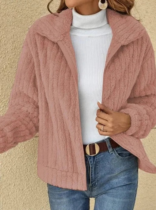 Damenjacke Modern Design Polyester für Herbst und Winter-5