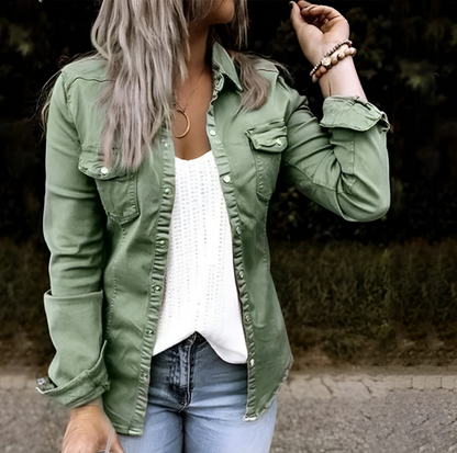Damenjacke Lässiger Stil aus hochwertigem Polyester für Damen-3