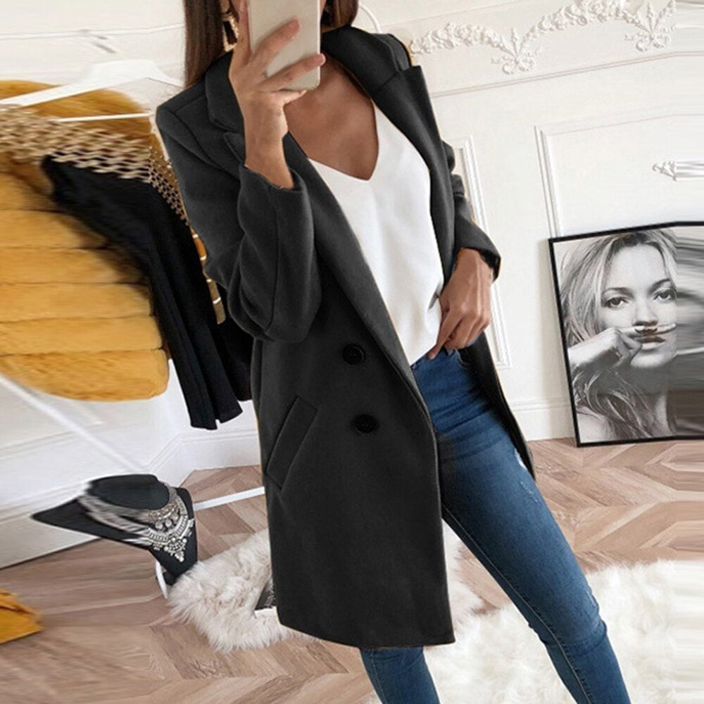 Damen Blazer Zeitloses Design Hochwertiges Material für Arbeit und Freizeit-3