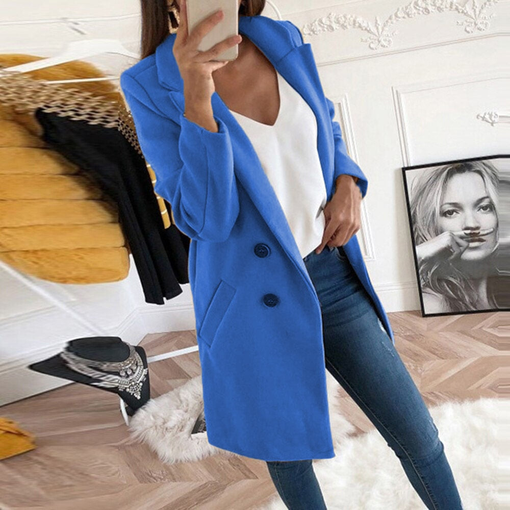 Damen Blazer Zeitloses Design Hochwertiges Material für Arbeit und Freizeit-6