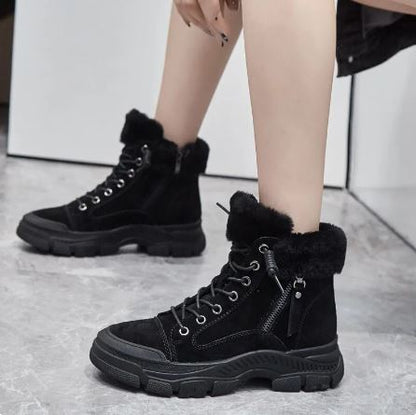 Variant image for Gefütterte Damen-Winterstiefel, bequemes Design, hochwertig, Synthetik, Gummi-7
