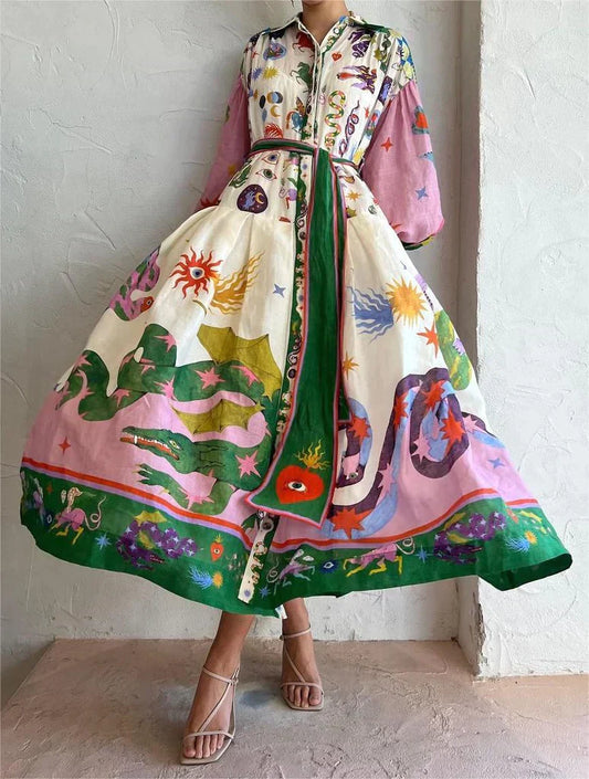 Damen-Maxikleid, elegantes leichtes Material, für alle Anlässe 1