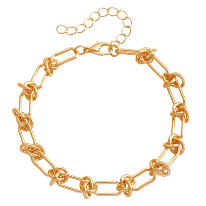 Elegantes U-förmiges Halsketten- und Armbandset aus langlebigen Metallen – verstellbare Länge, minimalistisches Design für Alltag und Fest 5
