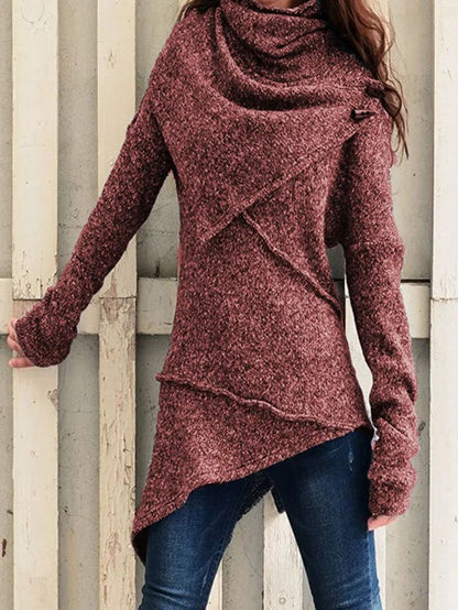 Variant image for Langer Wintermantel Damen Schlichtes Design Polyester für kalte Tage-25