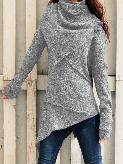 Variant image for Langer Wintermantel Damen Schlichtes Design Polyester für kalte Tage-9