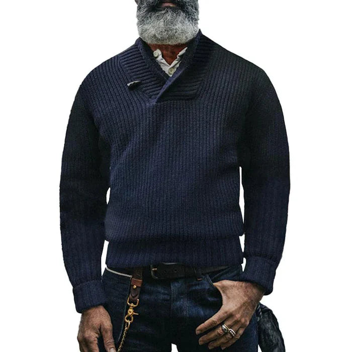Herrenpullover langärmlig, klassisch, 100% Baumwolle-4