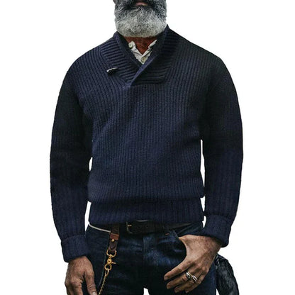 Herrenpullover langärmlig, klassisch, 100% Baumwolle-4