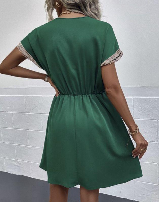 Damen-Kleid, kurz, modernes Design, weicher Stoff-5