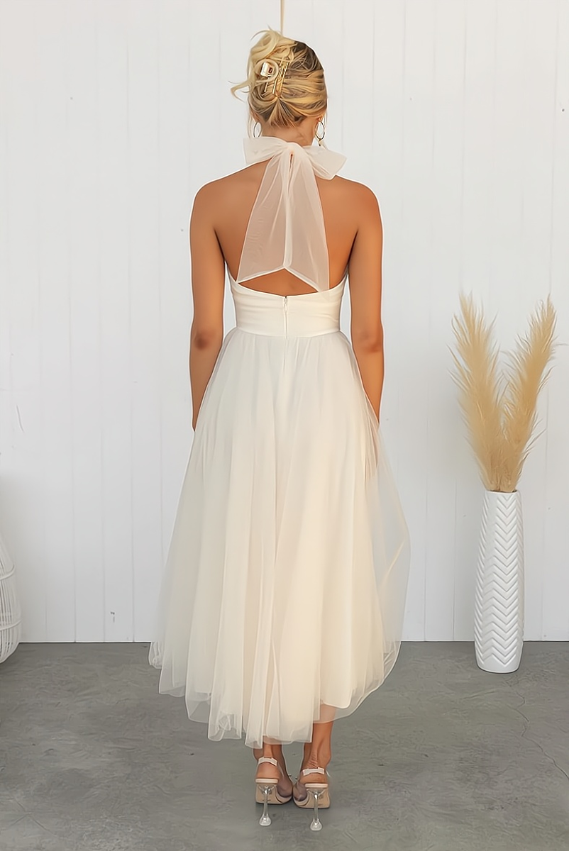 Damen Ärmelloses Festkleid Elegantes Design Erstklassiges Material-4