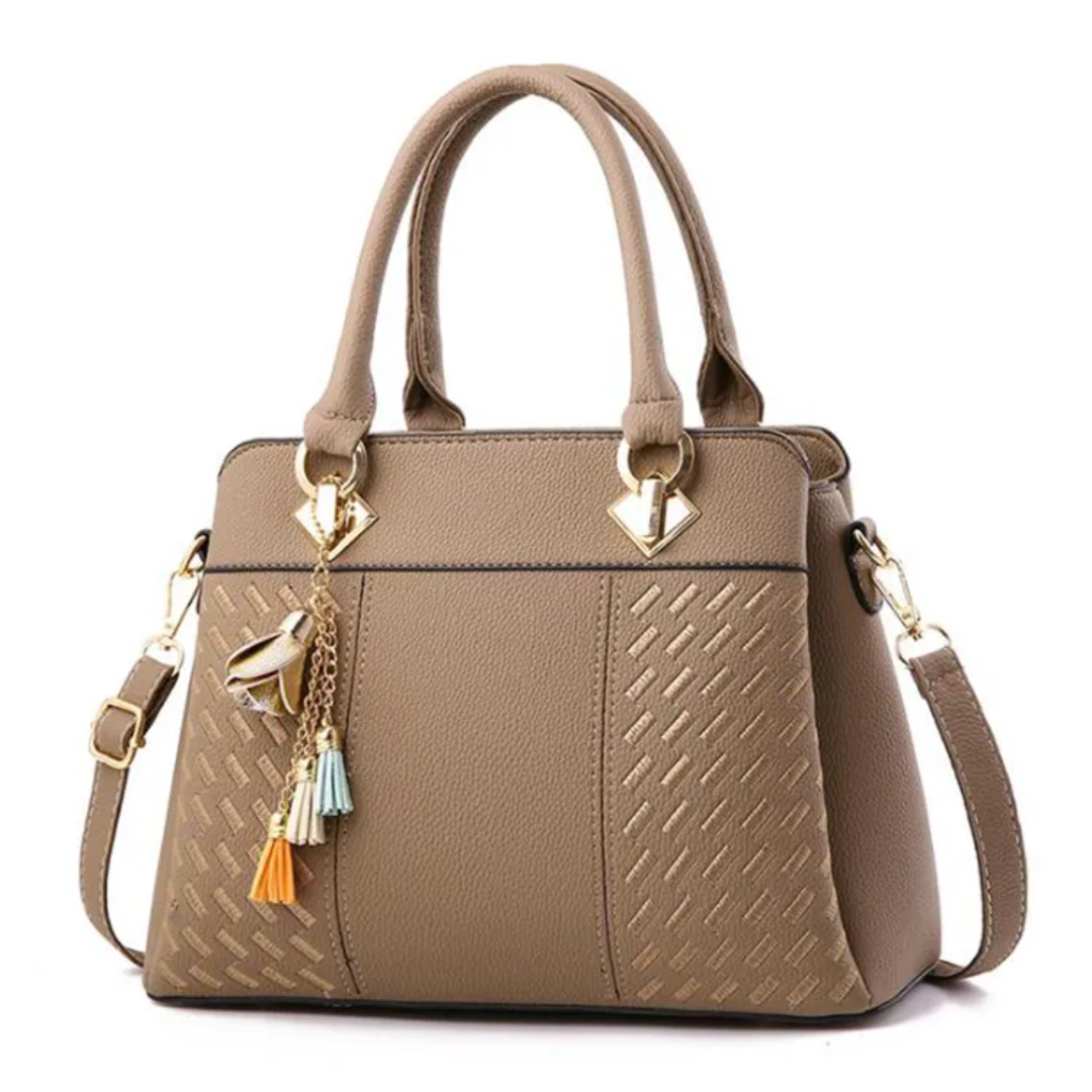 Damentasche, Crossbody mit Quasten und Stickereien aus PU-Leder-3