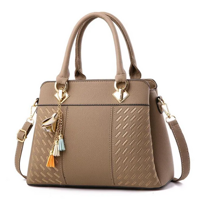 Damentasche, Crossbody mit Quasten und Stickereien aus PU-Leder-3