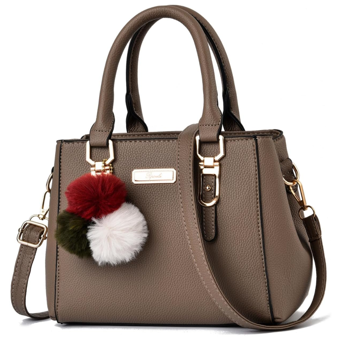 Damen Schultertasche Klassischer PU-Leder Elegantes Design-3