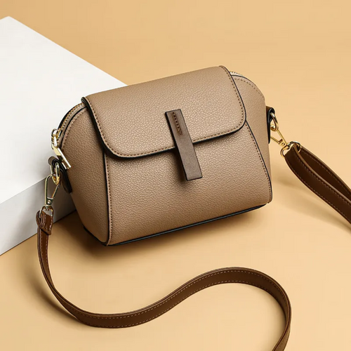 Damentasche, kompakt, schlichtes PU-Leder, Umhängetasche, Crossbody-1