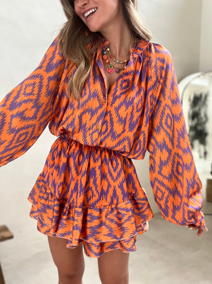 Damen-Minikleid leicht und luftig 100% Baumwolle 2