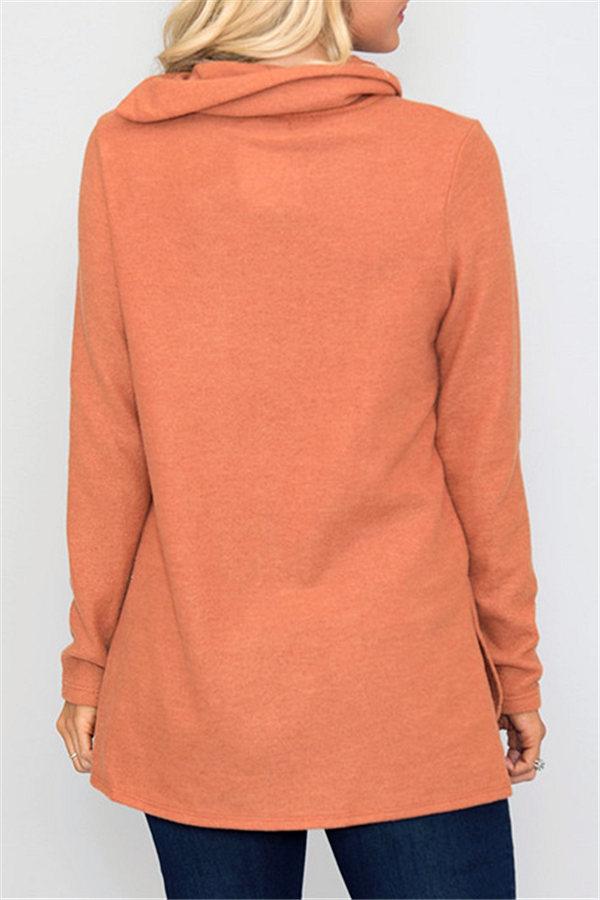 Damen-Strickpullover, Rollkragen, weiches Polyester und Baumwolle-4