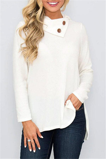Damen-Strickpullover, Rollkragen, weiches Polyester und Baumwolle-5