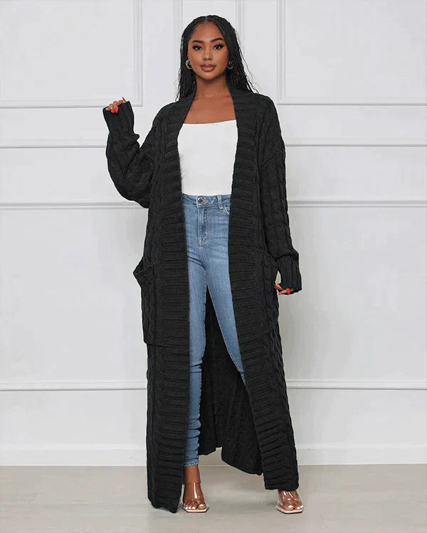 Damen-Cardigan, Oversize-Strick, 100% Acryl-5