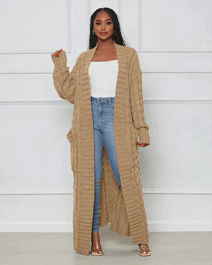 Damen-Cardigan, Oversize-Strick, 100% Acryl-4