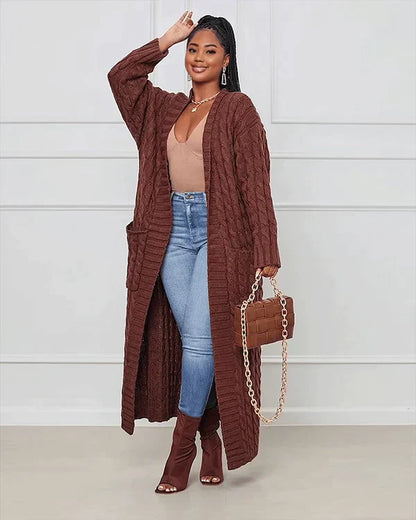 Damen-Cardigan, Oversize-Strick, 100% Acryl-3