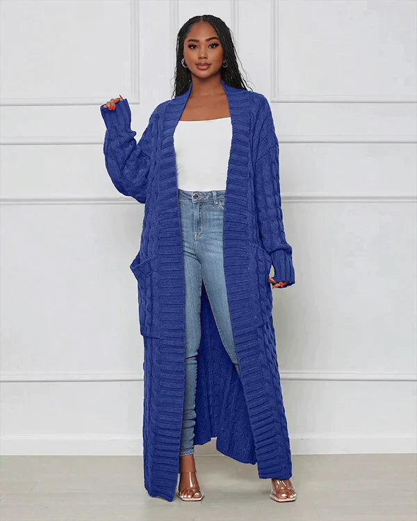 Variantenbild für übergroßen Damen-Cardigan, gestrickt, aus 100 % Acryl-26