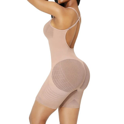 Damen-Bodysuit niedriger Rücken verstellbare Träger Nylon Elasthan-1