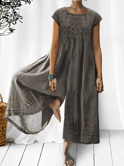 Damen-Jumpsuit Boho-Stil Leichtes Material-1
