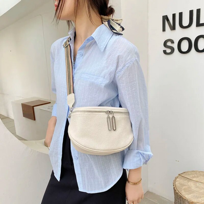 Damen-Satteltasche, kompaktes Lederdesign 10