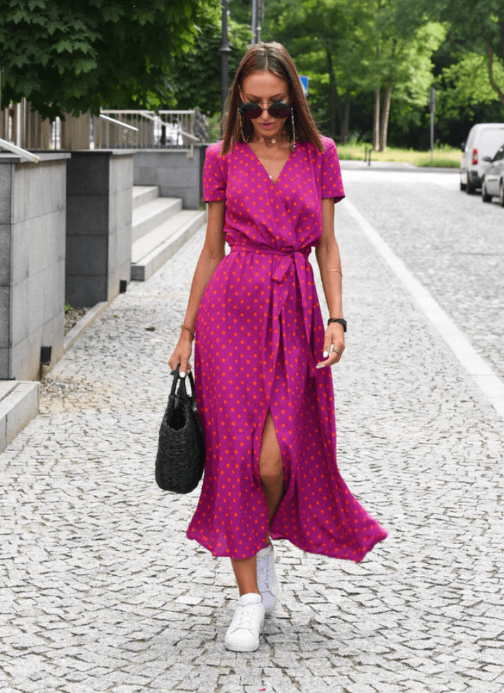 Damen-Sommerkleid, elegant, leichter Stoff, für Mittsommer und Fest 3