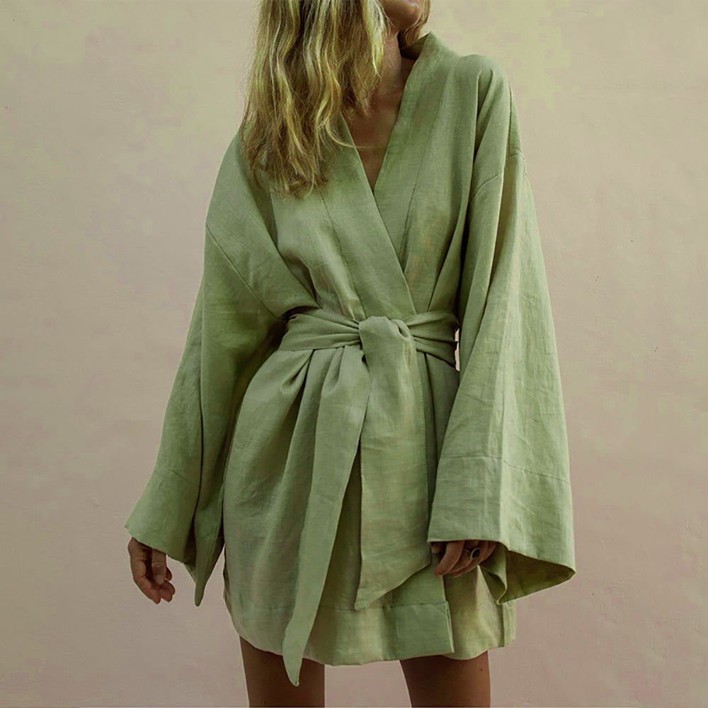 Damen-Kimono Elegant Leichtes Material-1