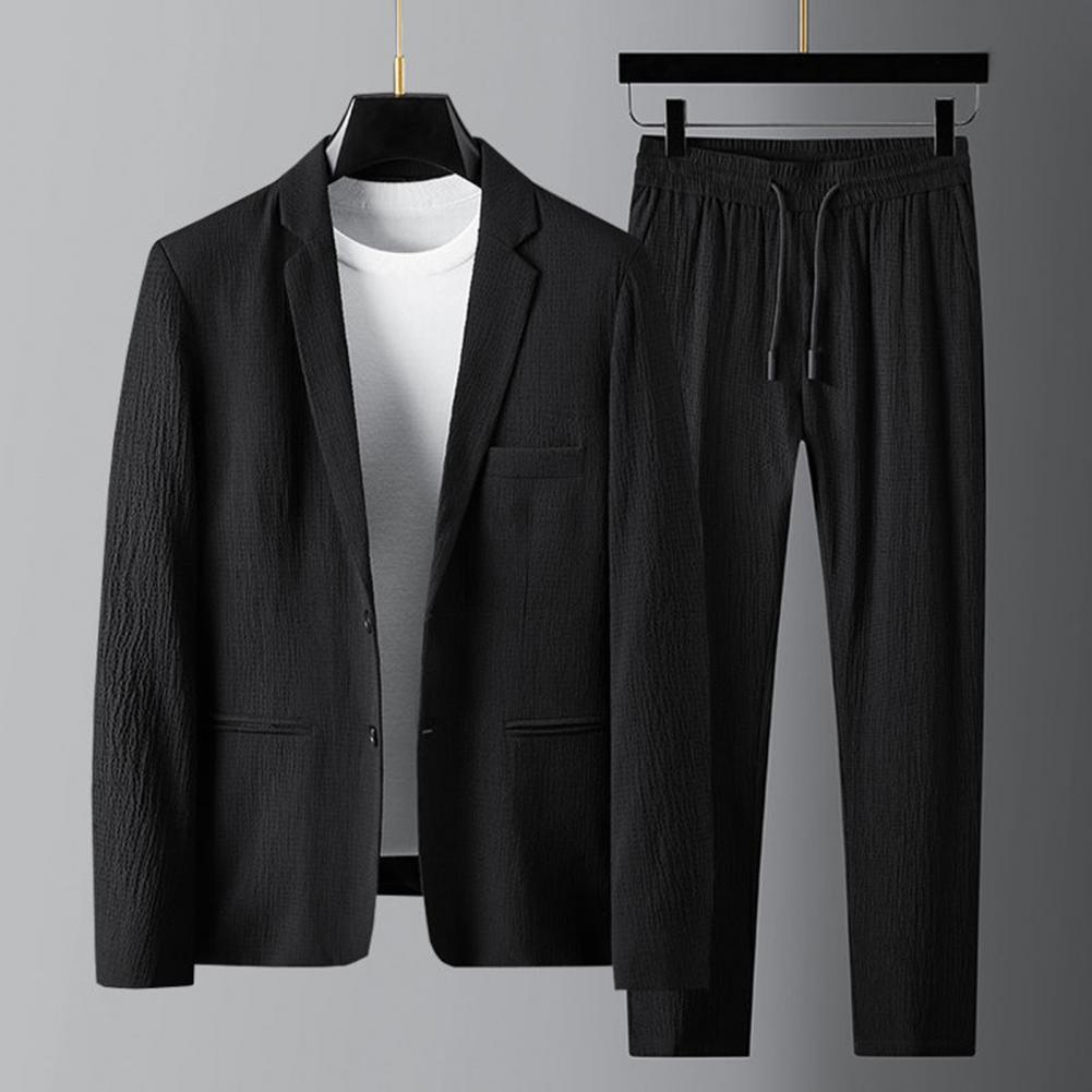 Herren-Anzug, Hochzeit, modernes Polyester, eleganter Schnitt-1