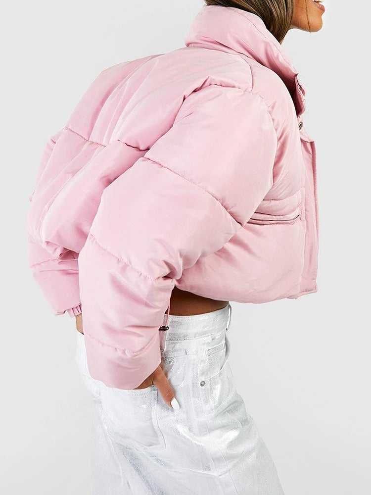 Lange Damen-Winterjacke in Oversize-Passform – Trendige Polyesterjacke für kalte Tage 2