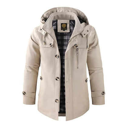 Variantenbild für moderne figurbetonte Herren-Winterjacke aus 100% Baumwolle-1