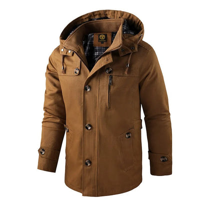 Variantenbild für moderne, figurbetonte Herrenwinterjacke aus 100% Baumwolle-6