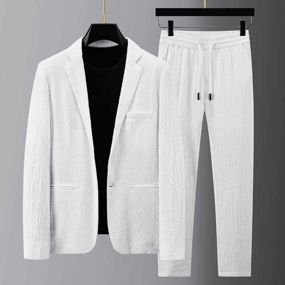 Variant image for Herren-Anzug, Hochzeit, modernes Polyester, eleganter Schnitt-5