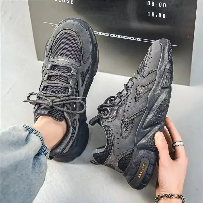 Herrensneakers, modernes Design, hochwertiges Synthetikmaterial-4