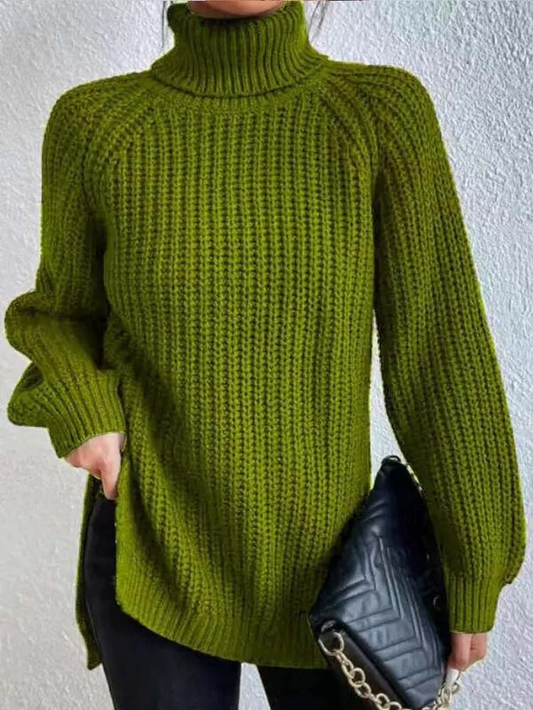 Variant image for Damen-Strickpullover, Rollkragen, wärmendes Acryl-19