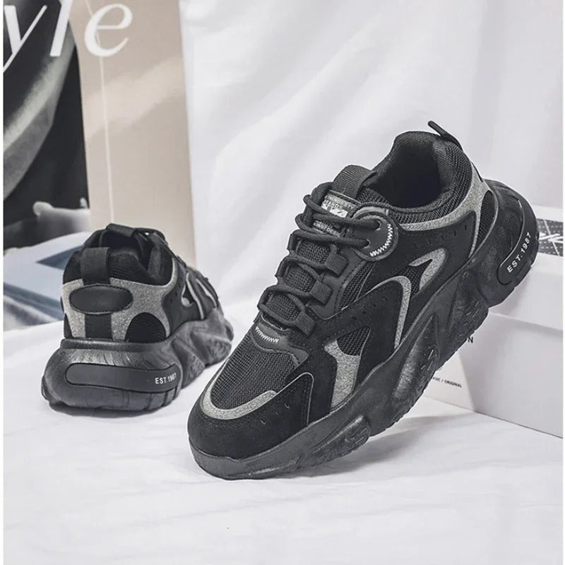 Herrensneakers, modernes Design, hochwertiges Synthetikmaterial-5