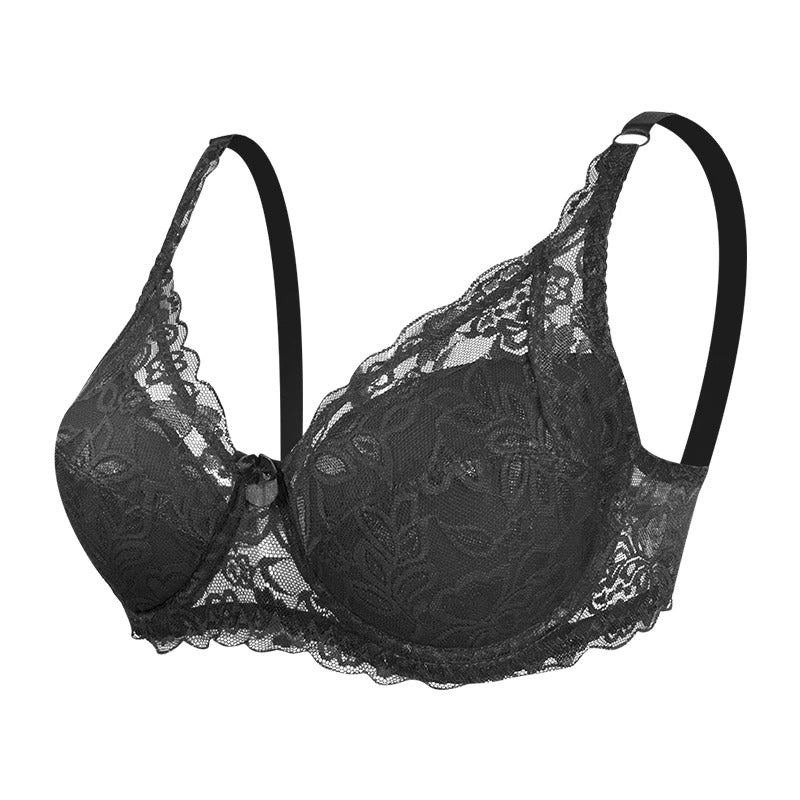 Damen-Spitzen-BH, Push-up-Effekt, atmungsaktives Material-6