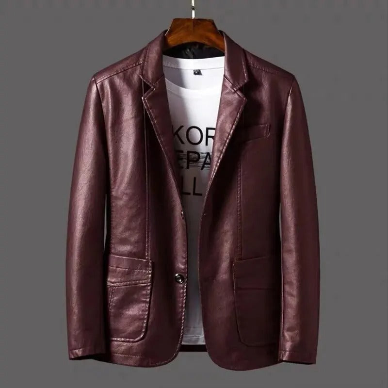 Damen-Lederjacke, trendiger Stil, hochwertiges Leder-2