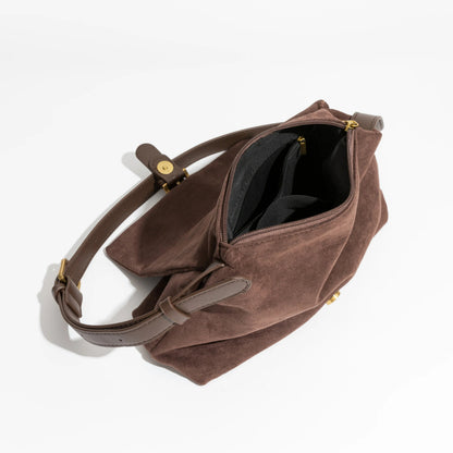 Damen Schultertasche Verstellbares Wildleder Elegantes Design-3