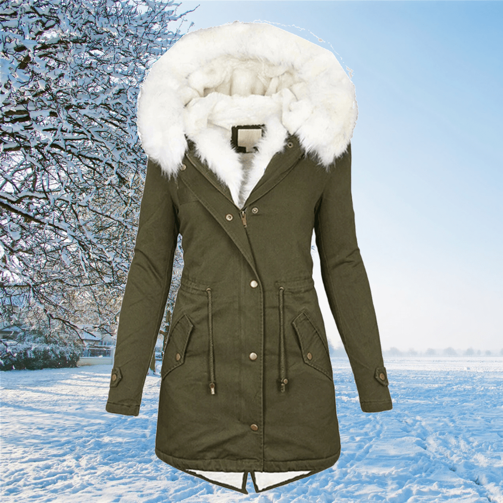 Variant image for Damen Wintermantel Elegant Hochwertiger Stoff-9