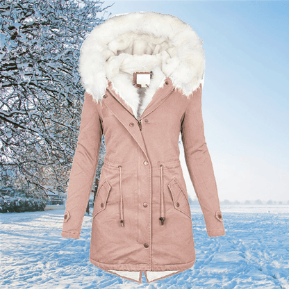 Damen Wintermantel Elegant Hochwertiger Stoff-5