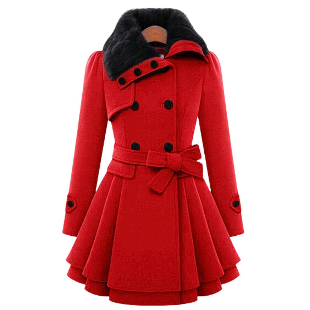 Damen-Trenchcoat, klassischer Stil, Stoffmischung 6