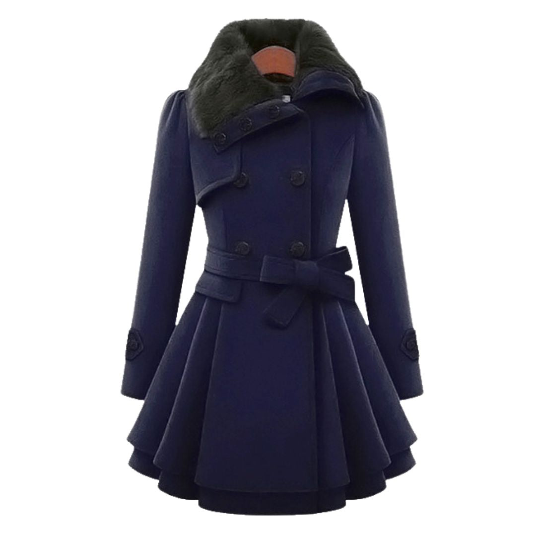 Damen-Trenchcoat, klassischer Stil, Stoffmischung 11