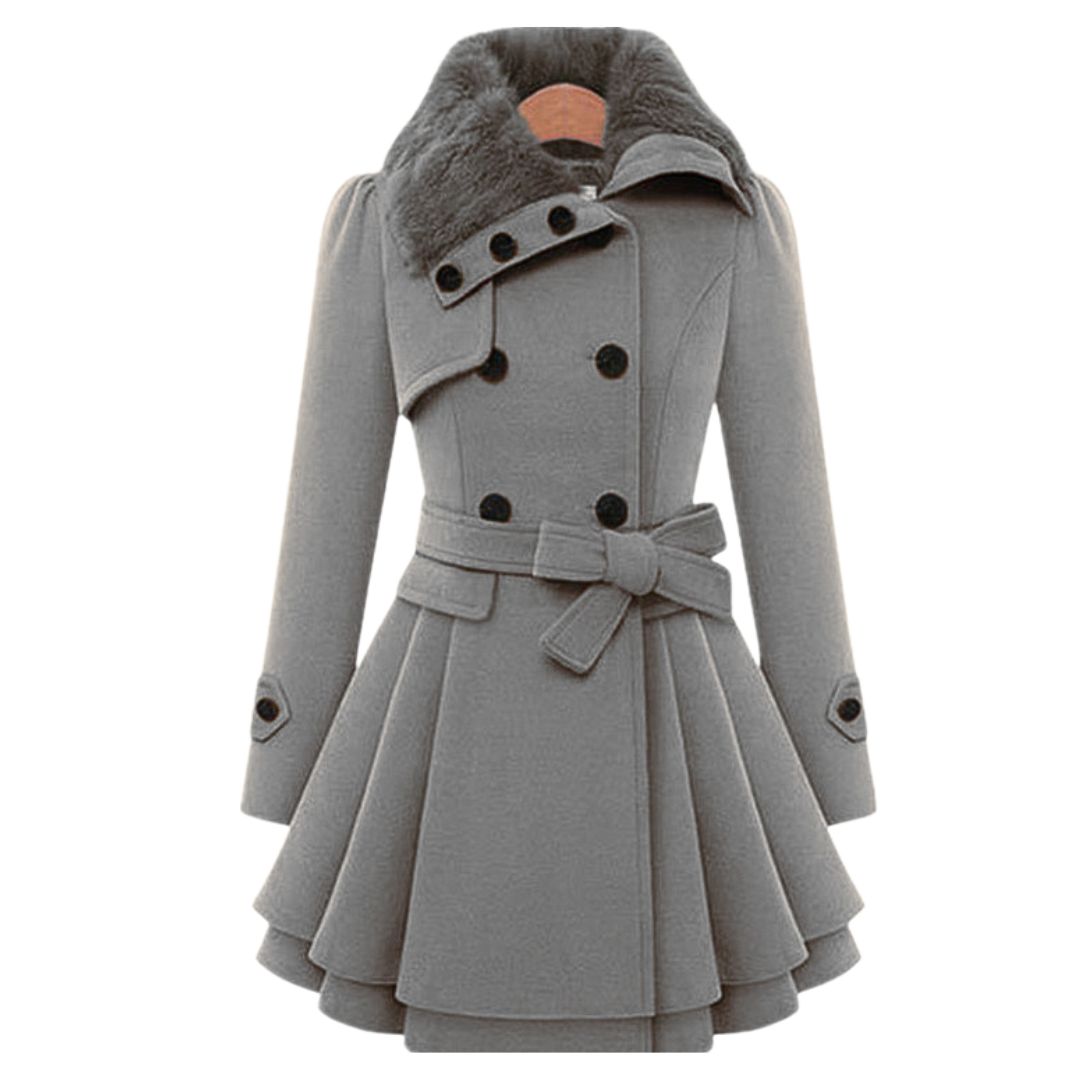 Damen-Trenchcoat, klassischer Stil, Stoffmischung 10