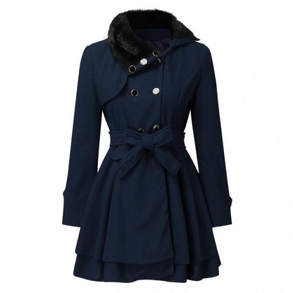 Damen-Trenchcoat, klassischer Stil, Stoffmischung 5