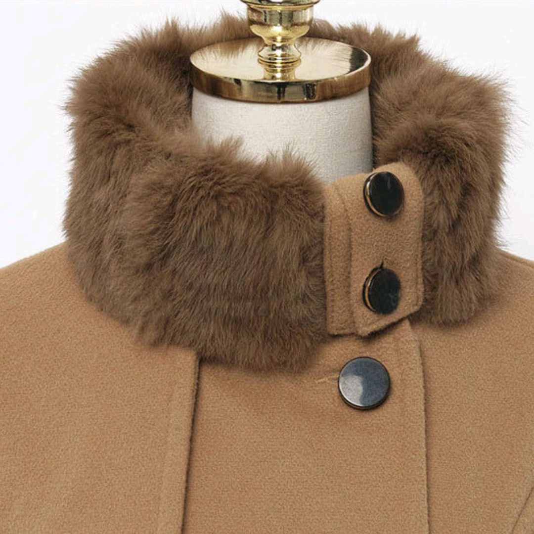 Damen-Trenchcoat, klassischer Stil, Stoffmischung 3