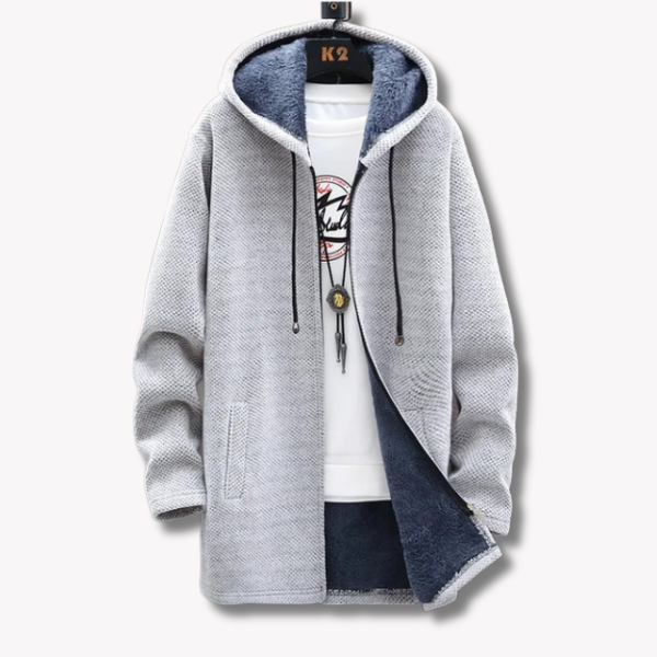 Herren-Hoodie, mit Reißverschluss, wärmend, Polyester-Baumwoll-Mix-5