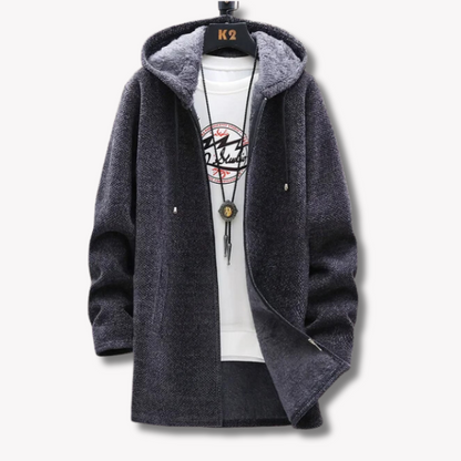 Herren-Hoodie, mit Reißverschluss, wärmend, Polyester-Baumwoll-Mix-6